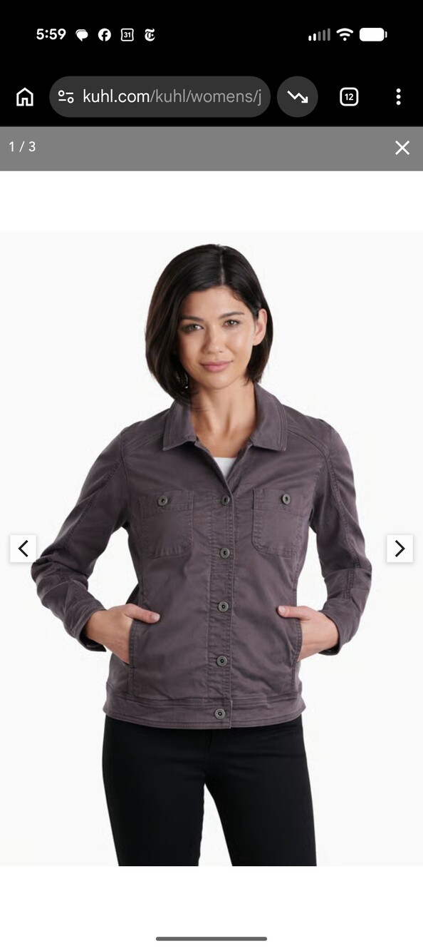 Kuhl Women's Kultivatr Jacket Black Size Medium